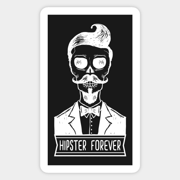 Hipster Forever Sticker by ByVili